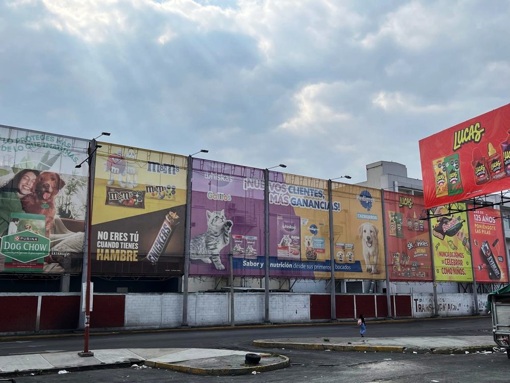 Velarias en la Central de Abasto